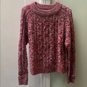 Red and gray sweater